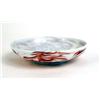 Image 1 : A SMALL HAND-BLOWN RED AND WHITE NAILSEA GLASS DISH
