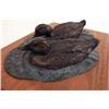 Image 3 : A LIMITED EDITION BRONZE SCULPTURE, "MALLARDS SWIMMING", BY WILLIAM H. TURNER