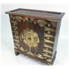 Image 2 : A BRASS-MOUNTED TROPICAL HARDWOOD CABINET ON STAND