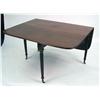 Image 2 : A FEDERAL FIGURED MAHOGANY DROP LEAF DINING TABLE