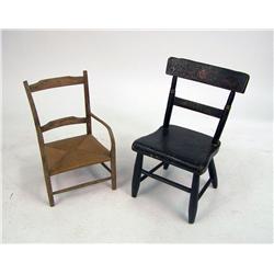 TWO CHILD`S CHAIRS