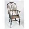 Image 2 : TWO SIMILAR YEW-WOOD SACK BACK WINDSOR ARMCHAIRS
