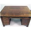 Image 2 : A VICTORIAN CARVED AND FIGURED OAK PARTNER`S DESK