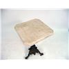 Image 2 : A VICTORIAN CAST IRON AND STONE TOP "ICE CREAM PARLOR" TABLE