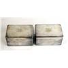Image 2 : A MATCHED PAIR OF TIFFANY &amp; CO. MAKERS SILVER SOLDERED RECTANGULAR LIDDED BOXES