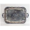Image 2 : A GROUP OF FIVE SILVER-PLATED TRAYS