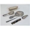Image 1 : A GROUP OF ASSORTED STERLING SILVER-HANDLED DRESSER ITEMS
