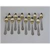 Image 1 : A SET OF TWELVE GORHAM "COLIGNI" PATTERN (1887) STERLING SILVER DESSERT SPOONS