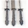 Image 2 : A STERLING SILVER-HANDLED THREE-PIECE CARVING SET