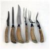 Image 3 : A STERLING SILVER-HANDLED THREE-PIECE CARVING SET