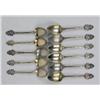 Image 1 : A SET OF GORHAM "MEDALLION" PATTERN (1864) STERLING SILVER COFFEE SPOONS