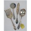 Image 1 : FOUR STERLING SILVER FLATWARE SERVING PIECES
