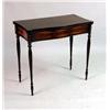 Image 1 : A FEDERAL-STYLE BIRCH-INLAID MAHOGANY GAMES TABLE