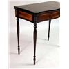 Image 2 : A FEDERAL-STYLE BIRCH-INLAID MAHOGANY GAMES TABLE