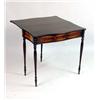 Image 3 : A FEDERAL-STYLE BIRCH-INLAID MAHOGANY GAMES TABLE