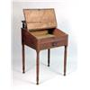 Image 3 : A RED-STAINED MAPLE SCHOOLMASTER`S DESK