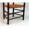 Image 3 : A TURNED ASH RUSH-SEAT LADDERBACK ARMCHAIR