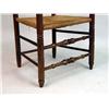 Image 3 : A TURNED MAPLE RUSH-SEAT LADDERBACK ARMCHAIR