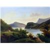 Image 2 : A FRAMED OIL ON CANVAS OF A BUCOLIC RIVERSCAPE