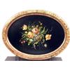 Image 2 : A BLACK, RED AND GOLD PAPIER MACHE SERVING TRAY