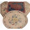 Image 1 : FOUR FLORAL-DECORATED HOOKED RUGS
