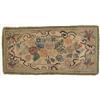 Image 3 : FOUR FLORAL-DECORATED HOOKED RUGS