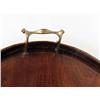 Image 3 : A MAHOGANY INLAID DOUBLE-BRASS-HANDLED OVAL TRAY IN THE BALTIMORE TRADITION