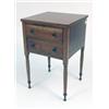 Image 1 : A CLASSICAL CHERRYWOOD TWO-DRAWER SEWING TABLE