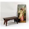 Image 1 : A DIMINUTIVE MAHOGANY FOOTSTOOL