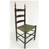 Image 1 : A LADDERBACK MAHOGANY HACKENSACK RUSH-SEAT SIDE CHAIR