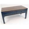 Image 1 : A CHINESE BLACK LACQUER HARDWOOD LOW TABLE WITH DRAWERS