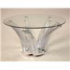 Image 2 : A BACCARAT MACHINED ALUMINUM AND MOLDED GLASS LOW TABLE