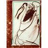 Image 2 : A FRAMED POLYCHROME ABSTRACT CRAYON ON PAPER