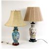 Image 1 : TWO CHINESE VASE-FORM TABLE LAMPS