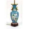 Image 3 : TWO CHINESE VASE-FORM TABLE LAMPS