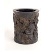Image 1 : AN ORNATELY-CARVED CHINESE BAMBOO BRUSH POT