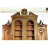 Image 2 : A MONUMENTAL CARVED WALNUT AND MARBLE-EMBELLISHED VICTORIAN BREAKFRONT