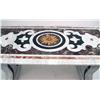 Image 2 : A LARGE CARVED AND MULTI-COLORED MARBLE-INLAID TABLE