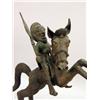 Image 2 : AN AFRICAN BRONZE OF A SPEAR-CARRYING RIDER ATOP A REARING HORSE