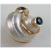 Image 2 : A PAIR OF SEAMAN SCHEPPS 18K YELLOW GOLD AND SHELL AND SAPPHIRE EAR CLIPS