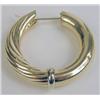 Image 2 : A PAIR OF 18K YELLOW GOLD HOOP EARRING