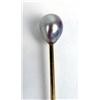 Image 2 : A TIFFANY &amp; CO 14K WHITE GOLD AND GRAY PEARL STICK PIN