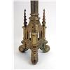 Image 4 : A PAIR OF VICTORIAN CAST-BRASS GOTHIC REVIVAL CANDLESTICKS