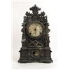 Image 1 : A VICTORIAN CAST-IRON GOTHIC REVIVAL MANTLE CLOCK