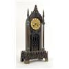 Image 1 : A VICTORIAN GOTHIC REVIVAL BRASS MANTLE CLOCK
