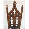 Image 2 : A VICTORIAN GOTHIC REVIVAL CARVED FRUITWOOD ECCLESIASTIC CHAIR