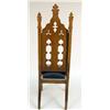 Image 6 : A VICTORIAN GOTHIC REVIVAL CARVED FRUITWOOD ECCLESIASTIC CHAIR