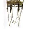 Image 4 : A VICTORIAN GLASS-MOUNTED BRASS GOTHIC REVIVAL CHANDELIER