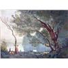 Image 2 : A FRAMED OIL ON BOARD OF A BARBIZON-STYLE LANDSCAPE