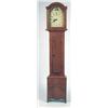 Image 1 : A STAINED PINE TALL CASE CLOCK